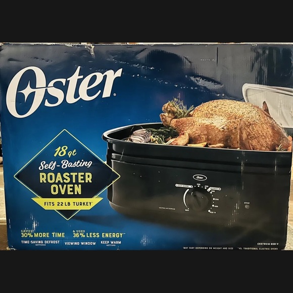 Oster Kitchen Oster 8qt Roaster Oven Turkey Roaster 22lb Turkey Keep Warm Defrost Veggies